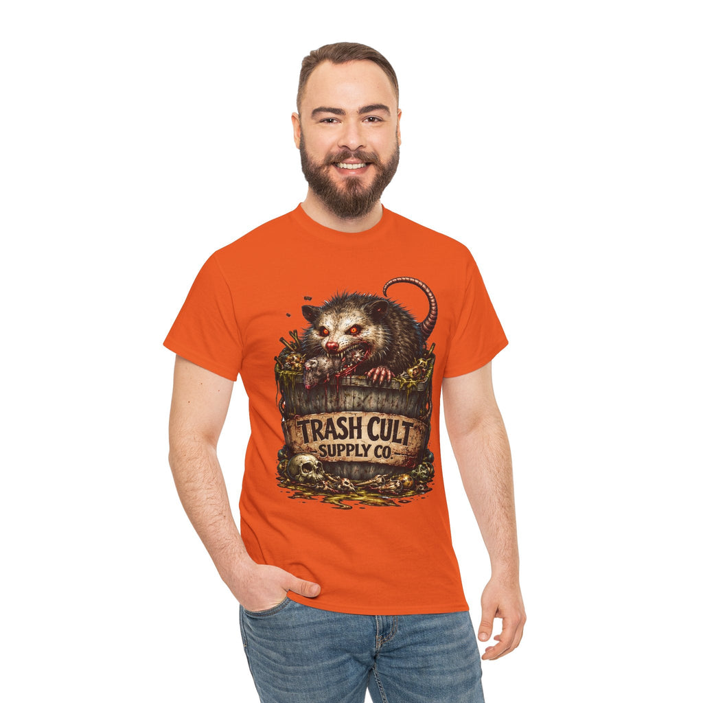 Opossum Trash Cult Tee — Vintage Grunge Wildlife Graphic T-Shirt
