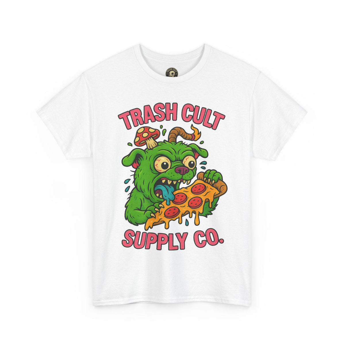 Feral Pizza Monster Shirt – Trash Cult Supply Co | Gildan 5000 Graphic Tee