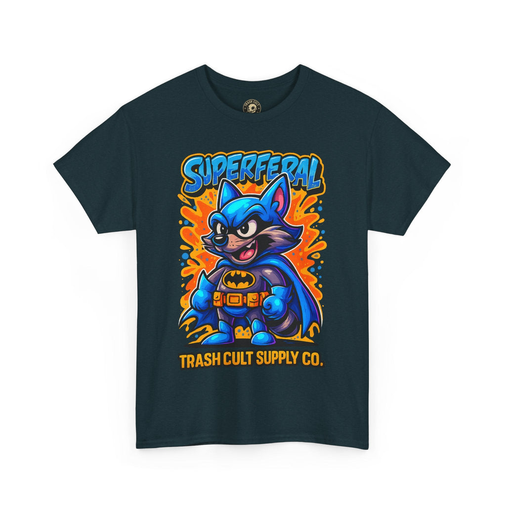 SuperFeral Raccoon Graffiti Shirt – Bold New School Superhero Streetwear | Trash Cult Supply Co