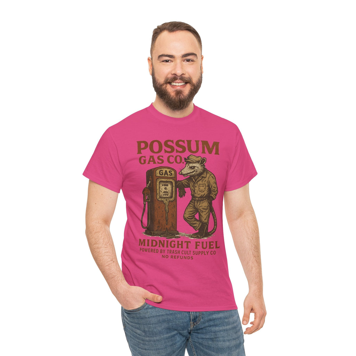 Possum Gas Co. Vintage Feral Mechanic Shirt – Trash Cult Supply Co. – Gildan 5000