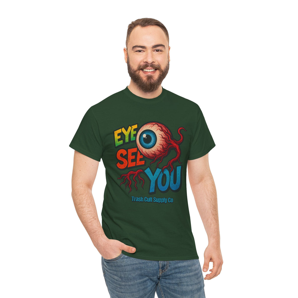 Eye See You Shirt – Creepy Eyeball Graphic Tee – Gildan 5000 Unisex