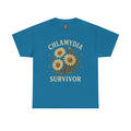 Chlamydia Survivor Vintage Floral Tee – Funny Bold Statement Shirt – Gildan 5000 Unisex Heavy Cotton
