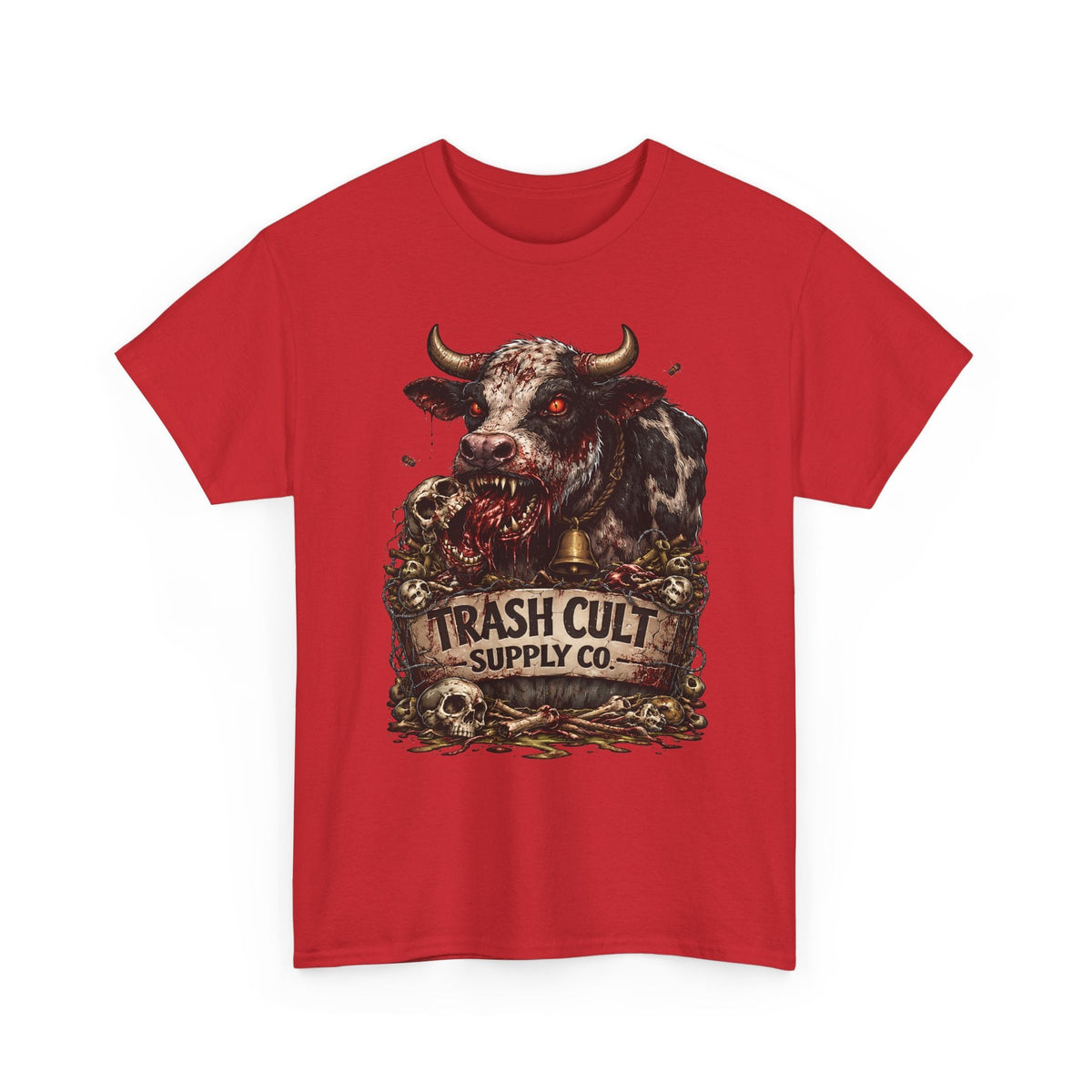 Trash Cult Supply Co. Cow Skull Tee