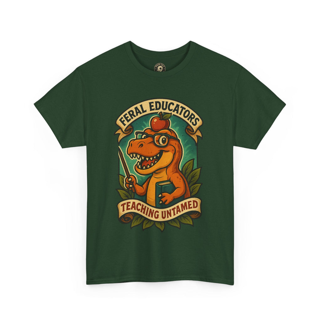 Feral Educators Tee, Fun Teacher Shirt, Unisex Cotton Tee, Gift for Educators, Classroom Apparel, Teacher Appreciation Day