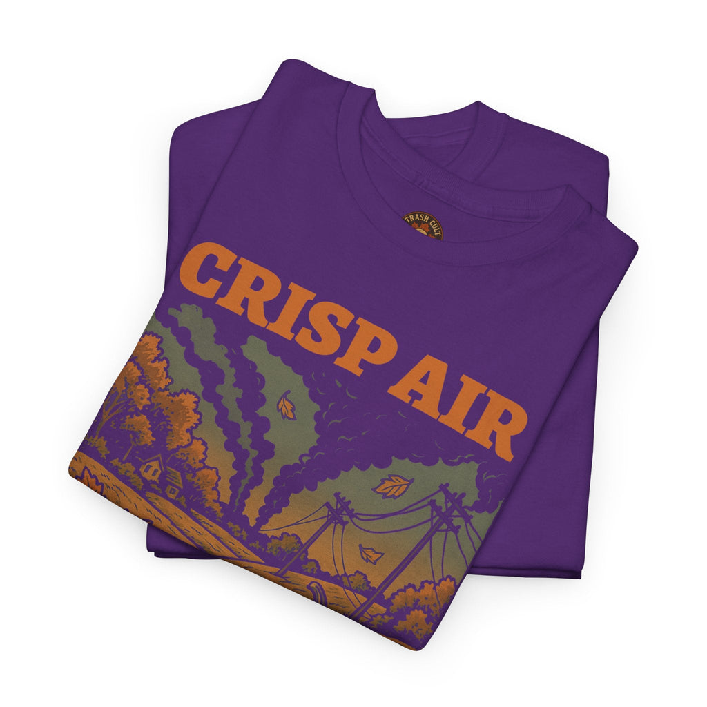 Crisp Air Crumbling Society Shirt – Dystopian Fall Pumpkin Tee – Fall of Humanity Collection – Trash Cult Supply Co.