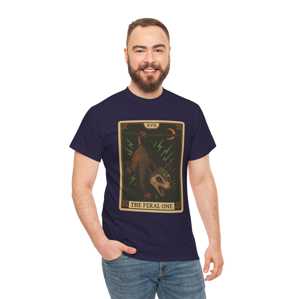 Feral One Graphic Tee - Quirky Unisex T-Shirt, Vintage Inspired, Animal Art, Casual Wear, Gifts for Him/Her