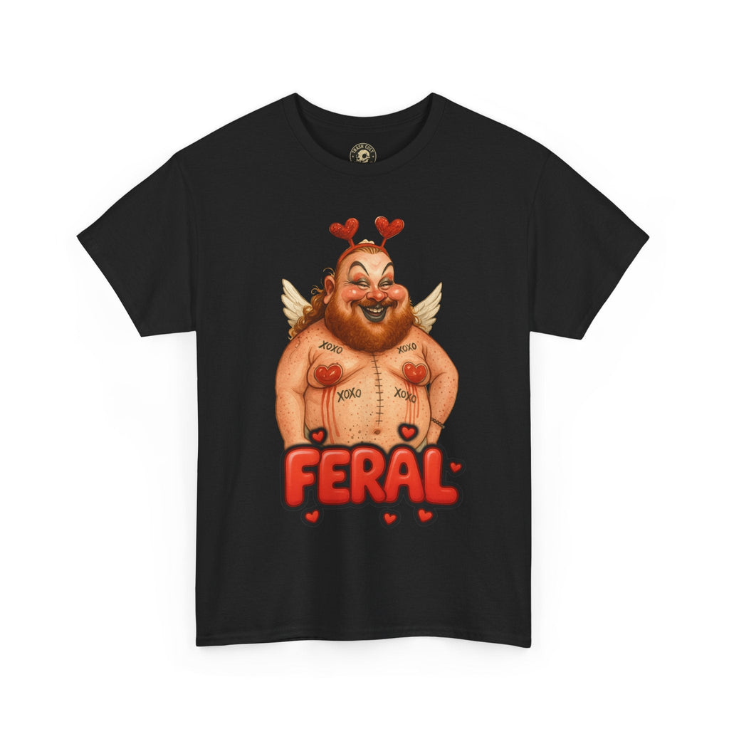 Feral Cupid Macabre Valentine Shirt | Fun Graphic Shirt, Quirky Gift, Casual Wear, Valentine's Apparel, Trendy Statement Top