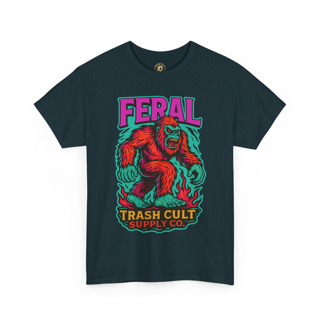 FERAL Bigfoot Shirt – Trashcore Bold Colors | Trash Cult Supply Co | Gildan 5000 Tee