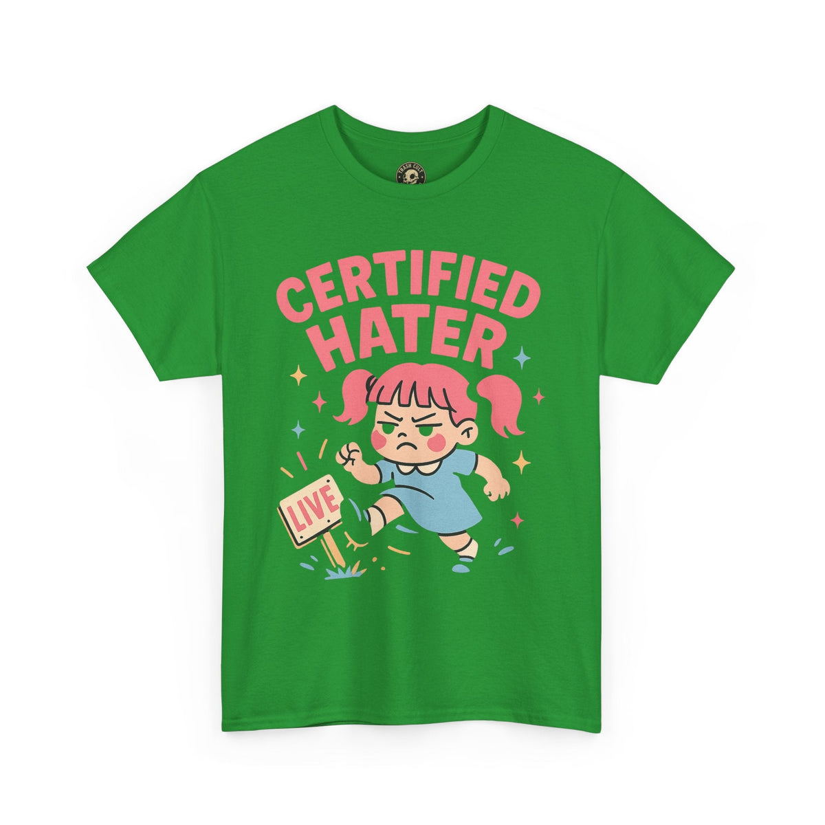 Certified Hater Unisex Heavy Cotton Tee, Funny Graphic T-Shirt, Casual Wear, Gift for Friends, Birthday Gift, Unique Humor Tee