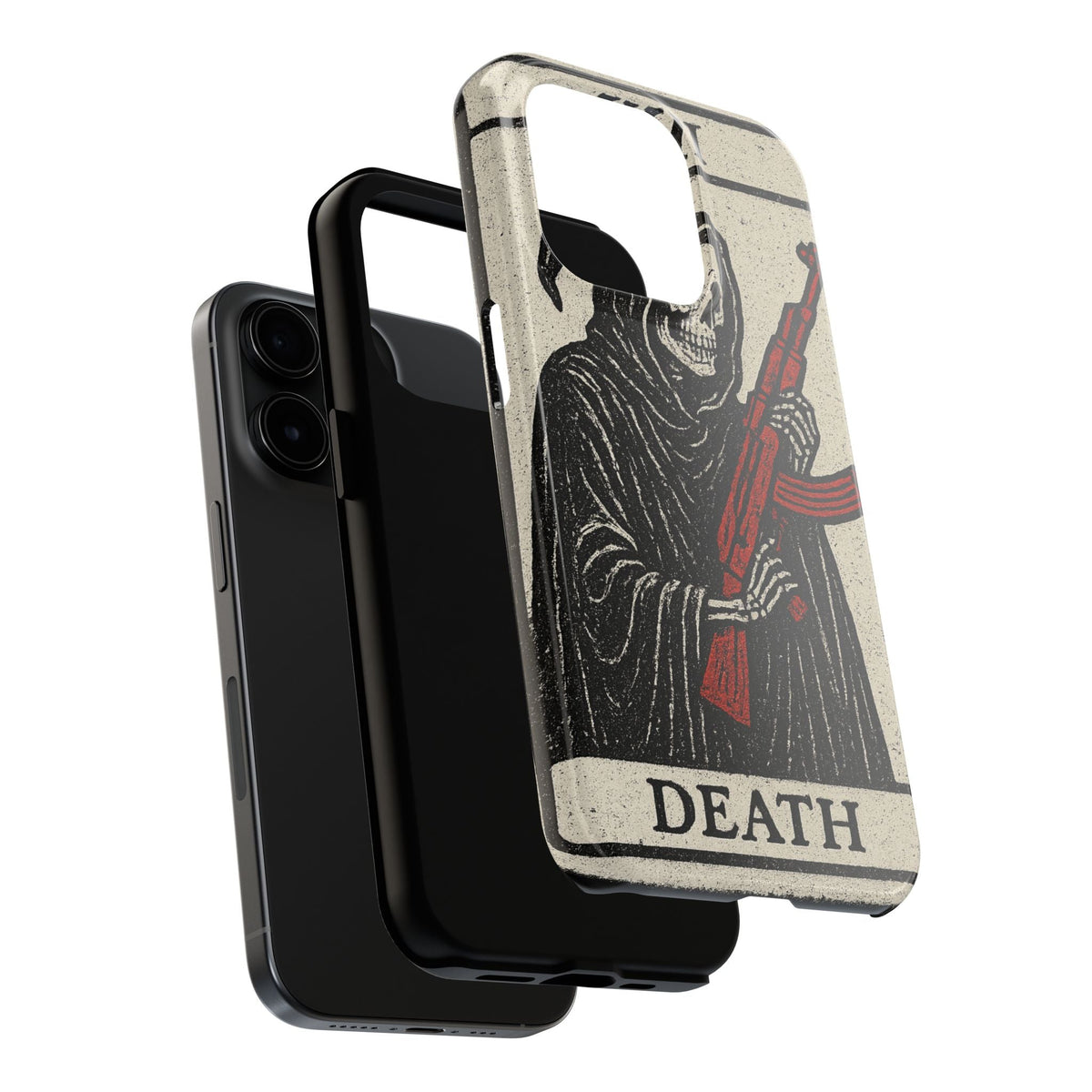 Grim Reaper Phone Case, Tough Phone Case for Gamers, Unique Smartphone Accessories, Halloween Decor, Death-Inspired Gift