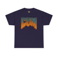 CUM Parody Metal Logo Shirt – Doom-Inspired Retro Gamer Tee on Gildan 5000