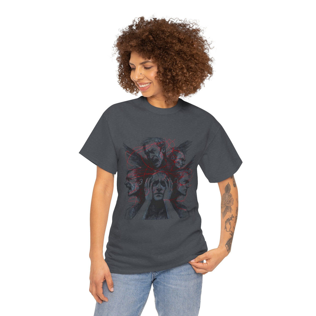 Xian Allen x Trash Cult Shirt – “Loud Inside My Head” | Dark Illustrative Art Tee