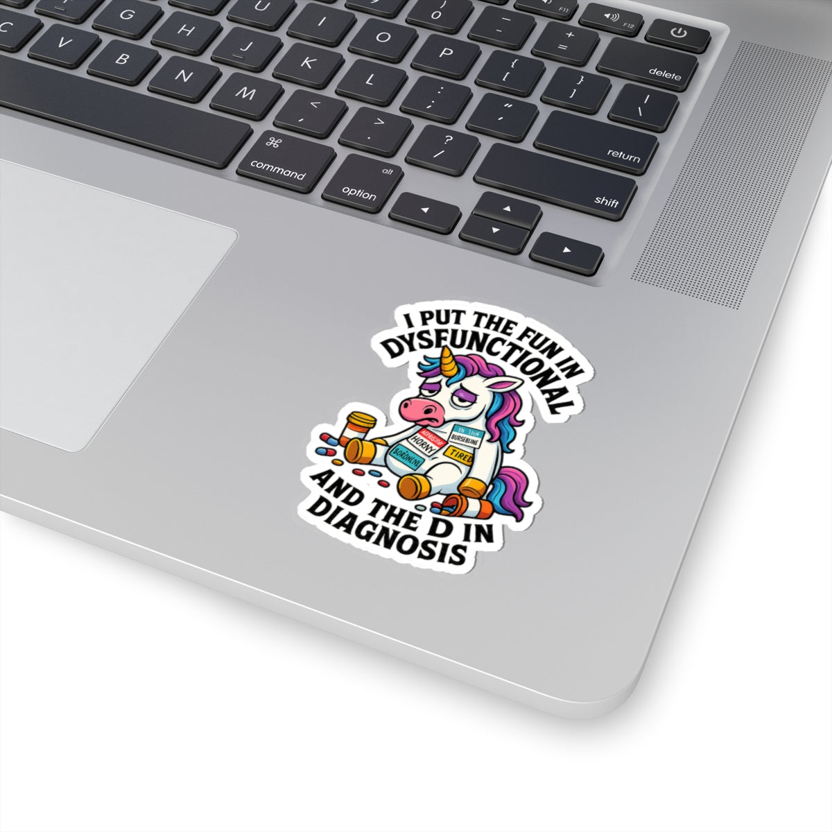 Whimsical Dysfunctional Unicorn Stickers - Fun for Planners, Journals, Binders, Gift for Friends, Humor Decor