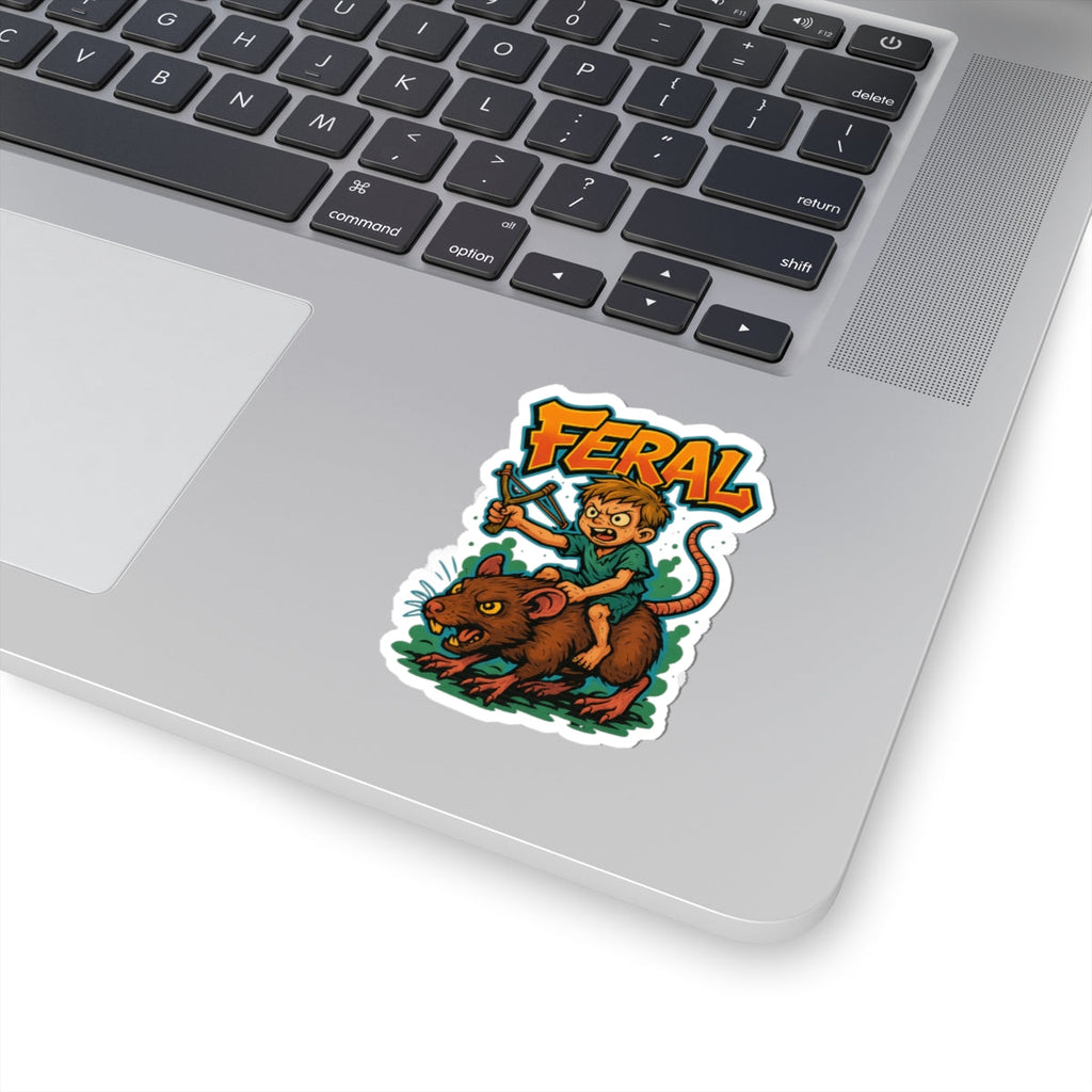 Feral Kids Stickers, Playful Vinyl Decals, Fun Artwork for Laptops, Totes, and Gifts, Unique Illustrations for Kids' Rooms