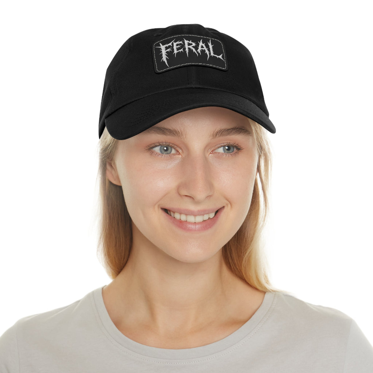 FERAL Embroidered Leather Patch Hat – Trash Cult Supply Co.