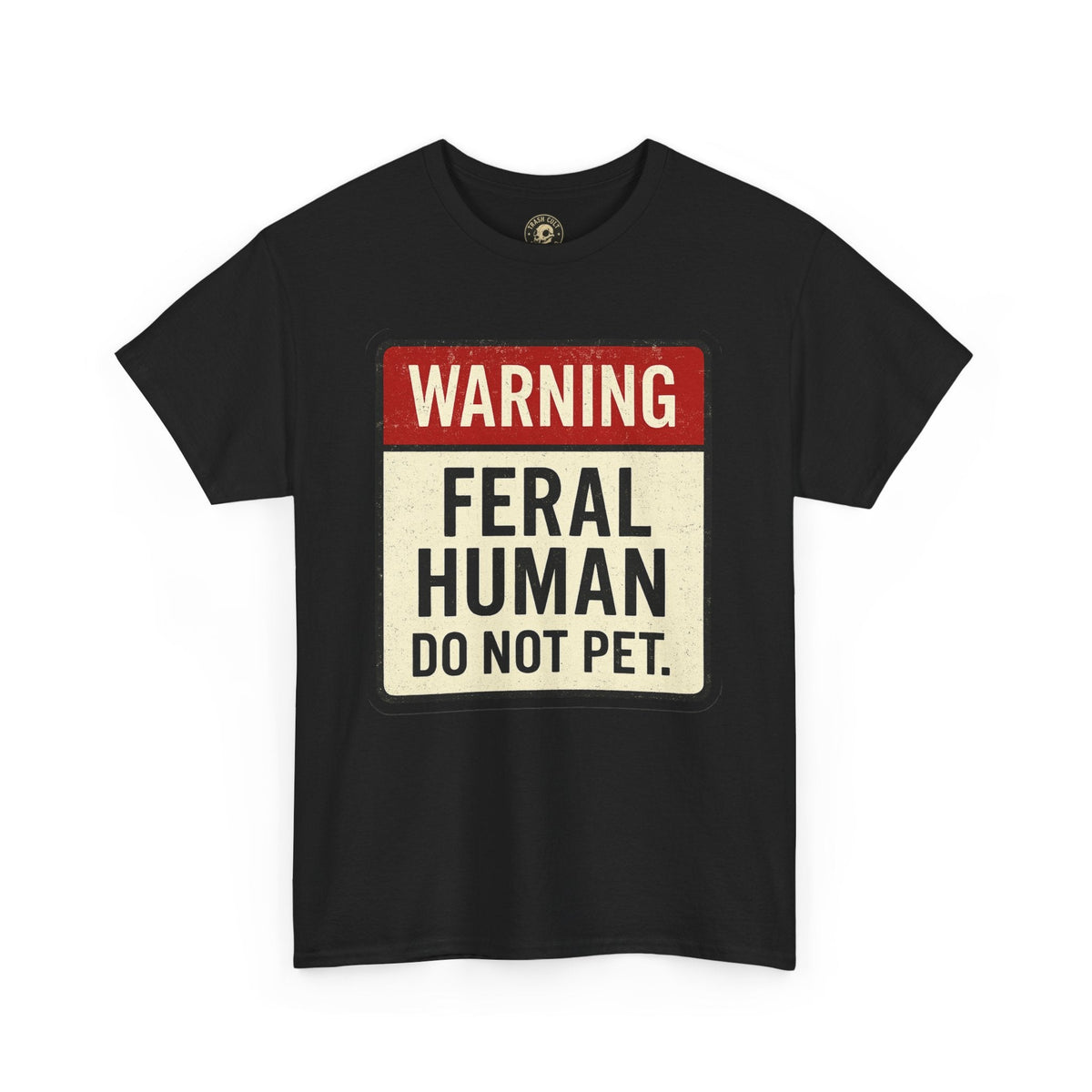 Warning Feral Human Tee: Unisex Humorous Cotton Shirt, Gift for Animal Lovers, Funny Tee, Unique Statement Apparel, Casual Wear, [...]