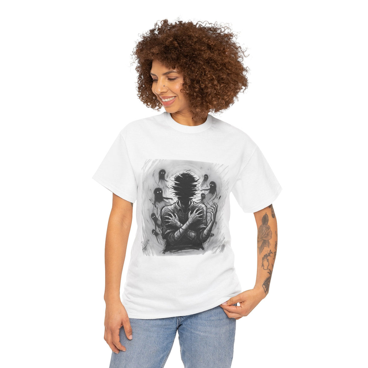 Xian Allen x Trash Cult Shirt – “Don’t Let Them In” | Ghost Spiral Emotional Horror Tee