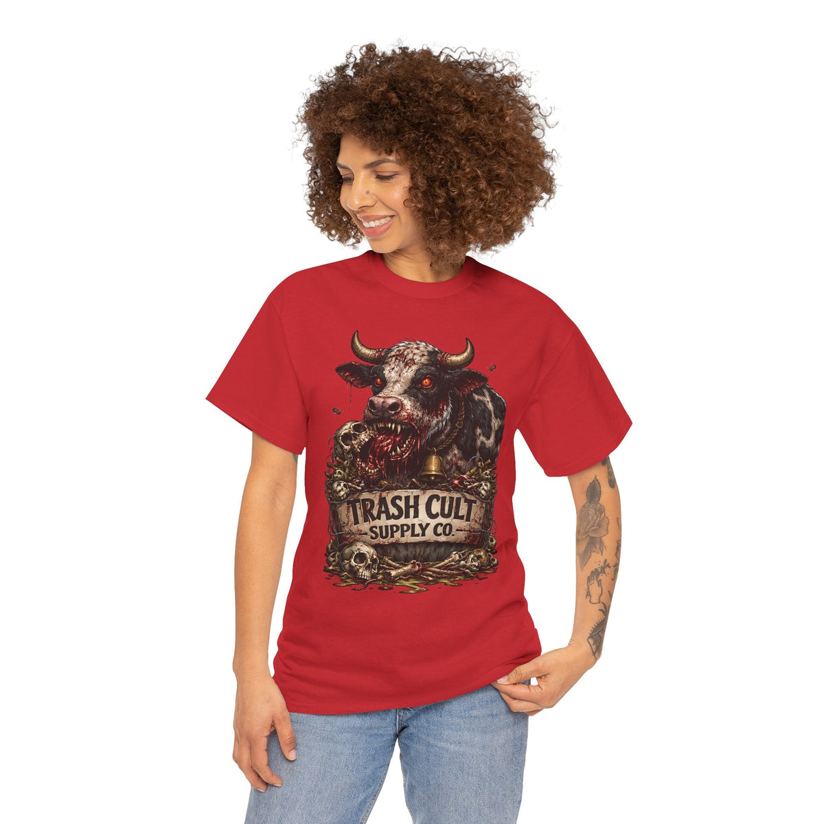 Trash Cult Supply Co. Cow Skull Tee