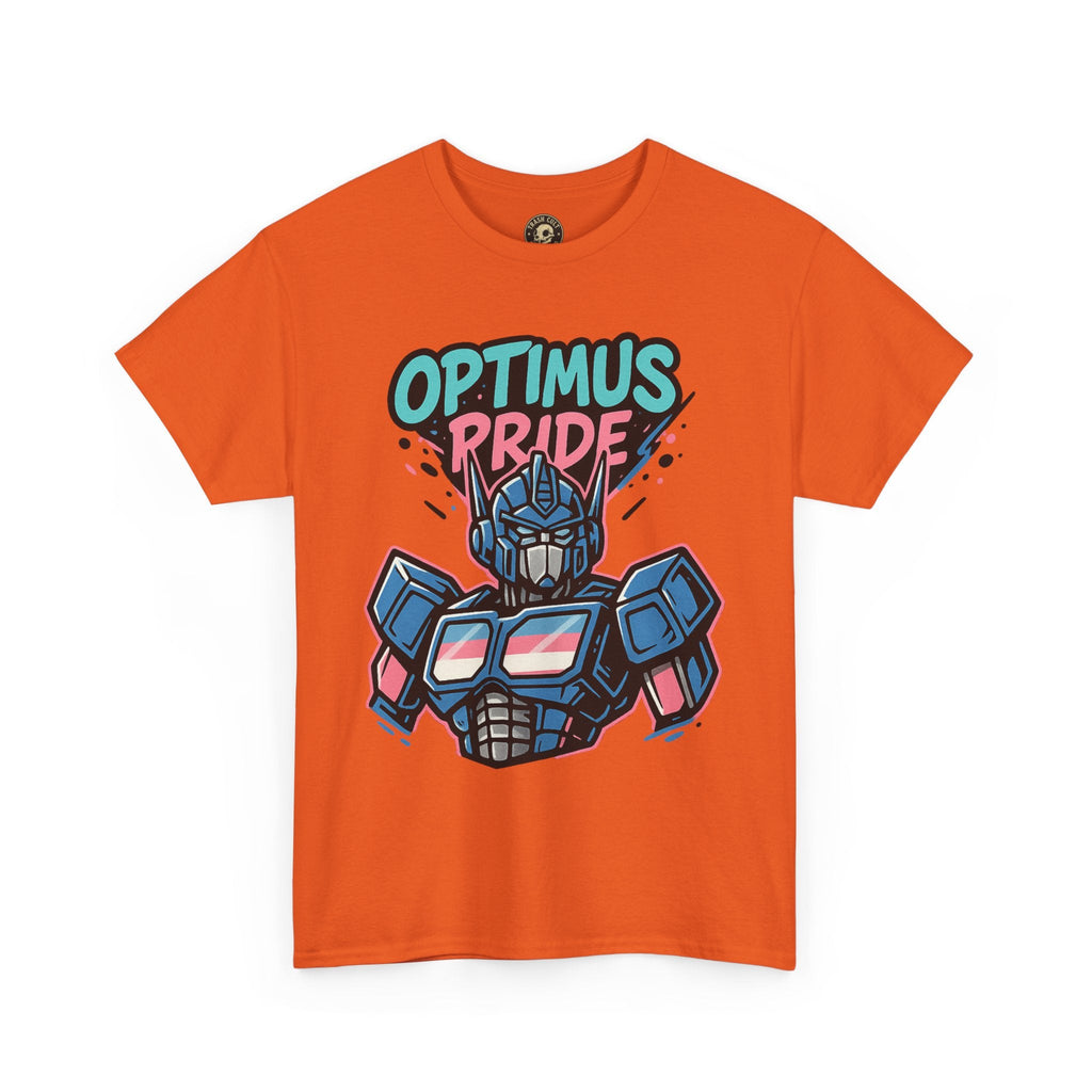 Optimus Pride T-Shirt – Trans Pride Robot Graphic Tee | Gildan 5000 Unisex Shirt