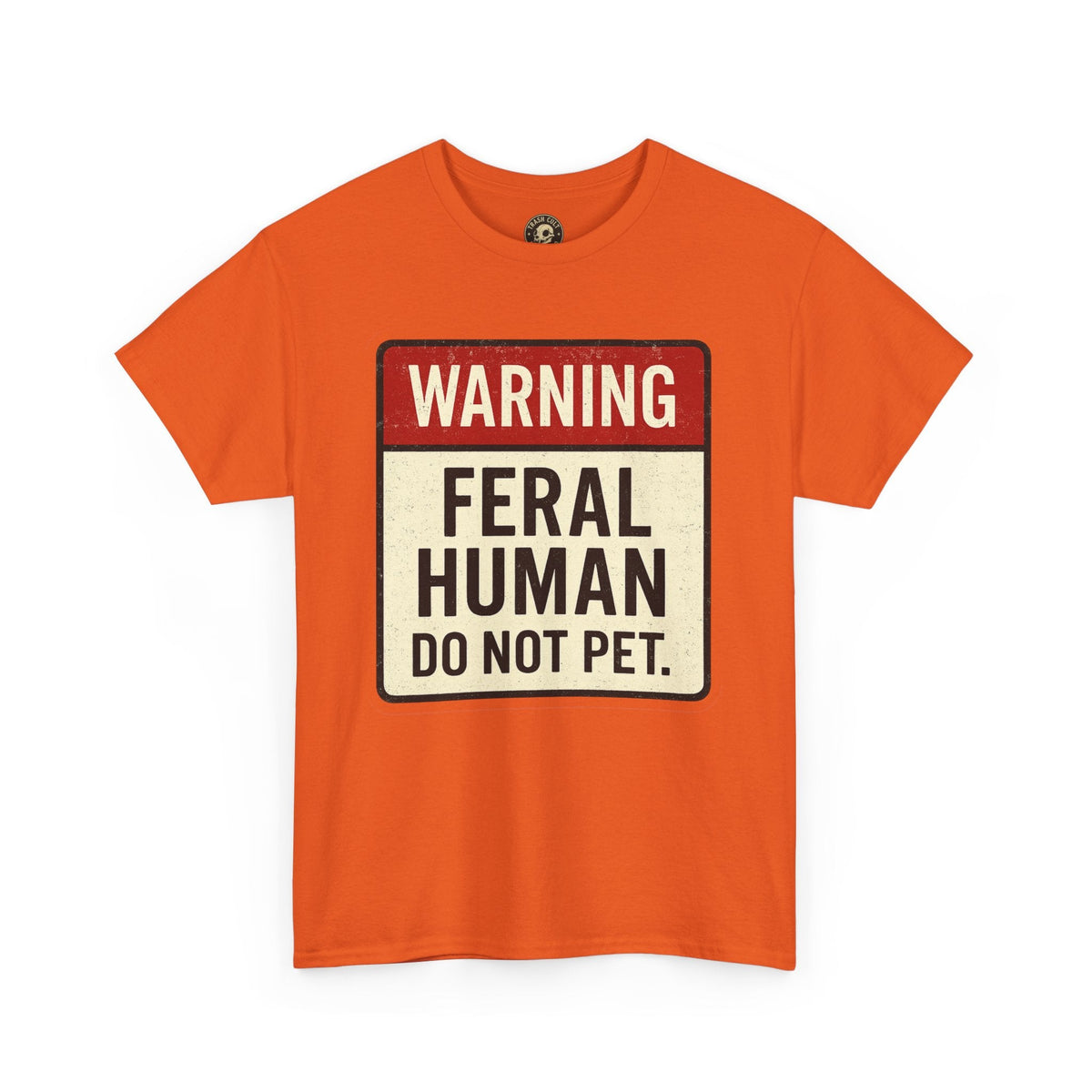 Warning Feral Human Tee: Unisex Humorous Cotton Shirt, Gift for Animal Lovers, Funny Tee, Unique Statement Apparel, Casual Wear, [...]