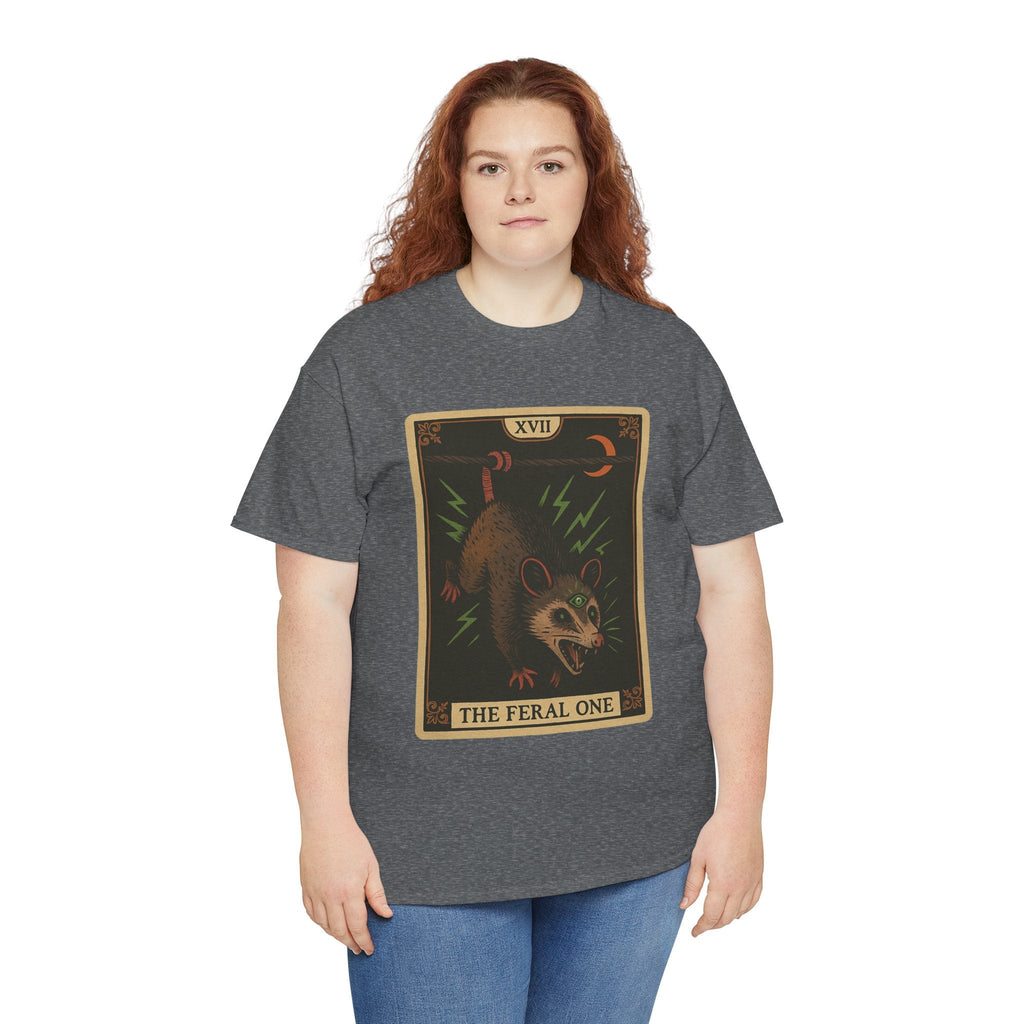 Feral One Graphic Tee - Quirky Unisex T-Shirt, Vintage Inspired, Animal Art, Casual Wear, Gifts for Him/Her