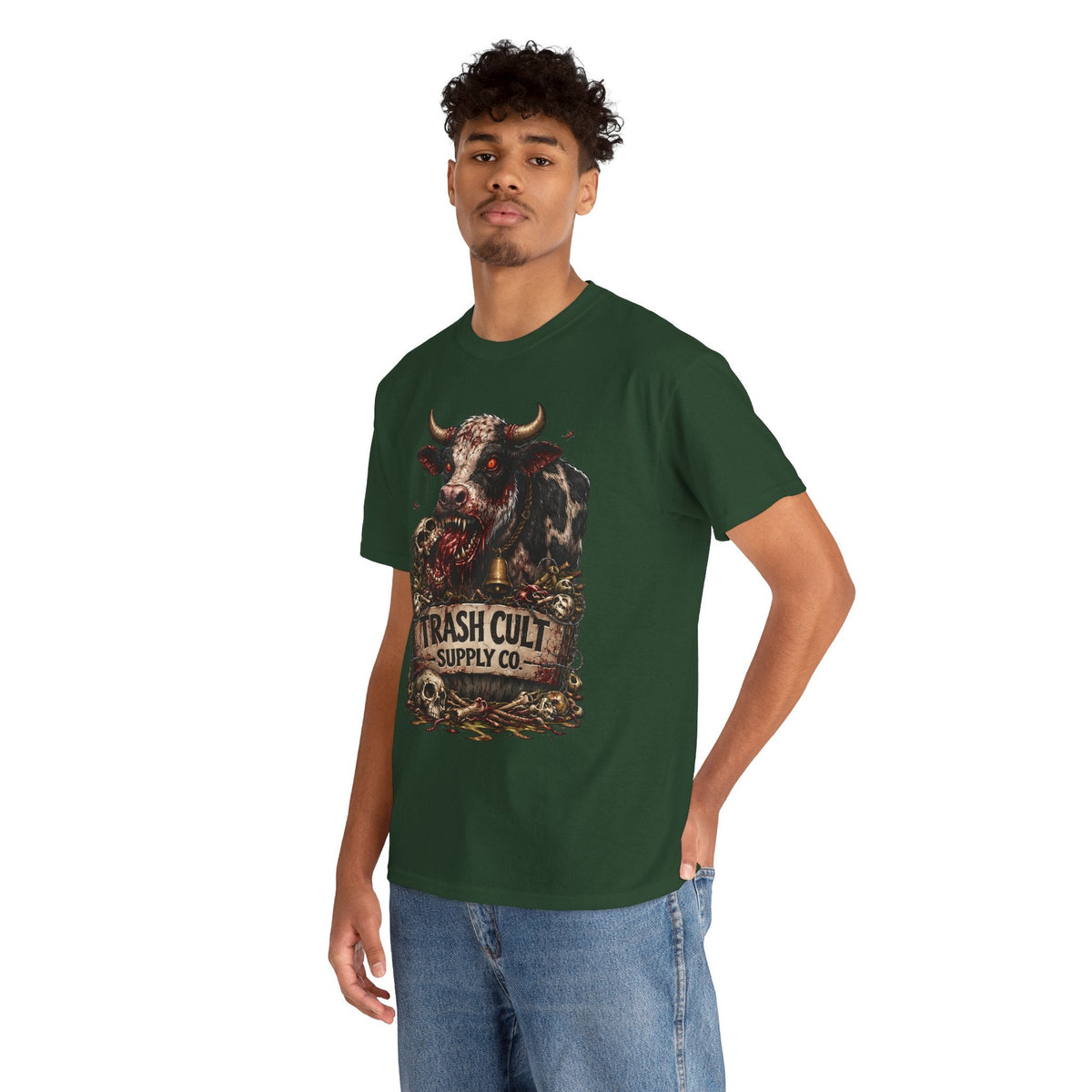 Trash Cult Supply Co. Cow Skull Tee