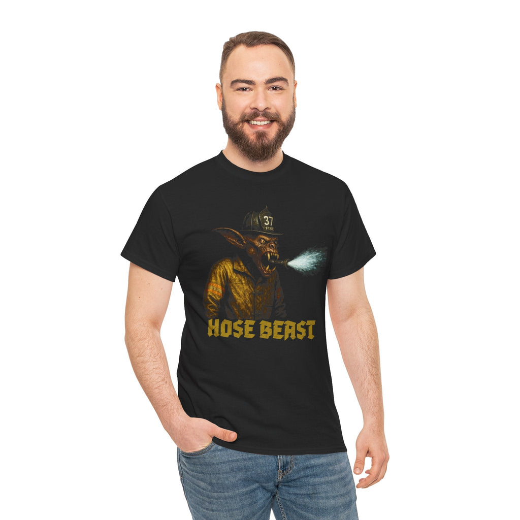 Hose Beast Firefighter T-Shirt – Funny Firefighter Monster Shirt for Firemen