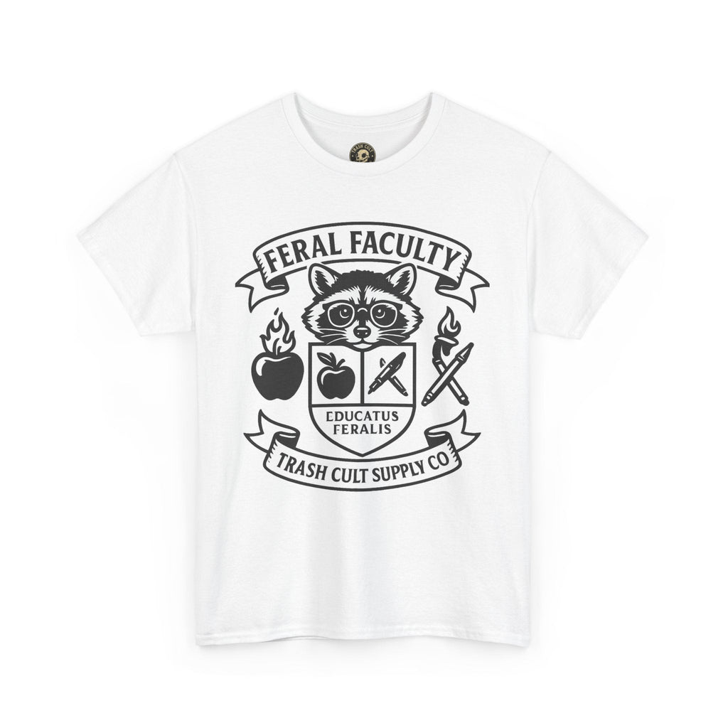 Feral Faculty Tee, Fun Teacher Shirt, Animal Lover Gift, Cool Graphic Tee, Casual Everyday Wear, Unisex Cotton T-Shirt
