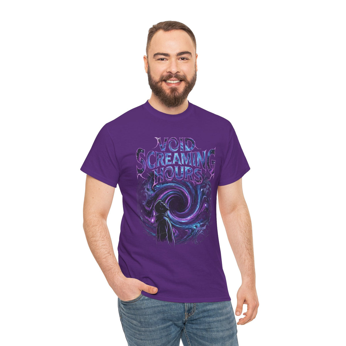 Void Screaming Hours Tee — Gothic Cosmic Horror T‑Shirt