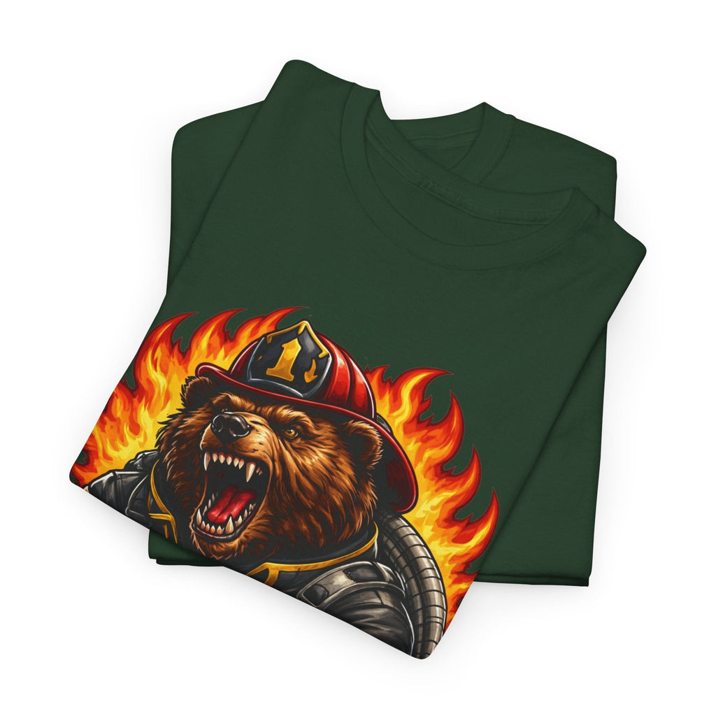Firefighter Bear T-Shirt – Brave Fireman Graphic Tee