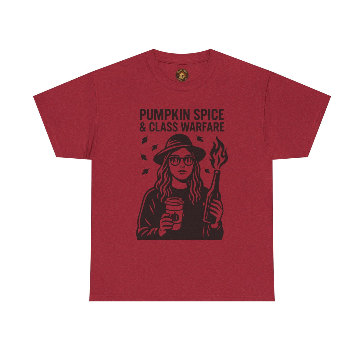 Pumpkin Spice & Class Warfare Shirt – Fall Riot Girl Graphic Tee – Fall of Humanity Collection – Trash Cult Supply Co.