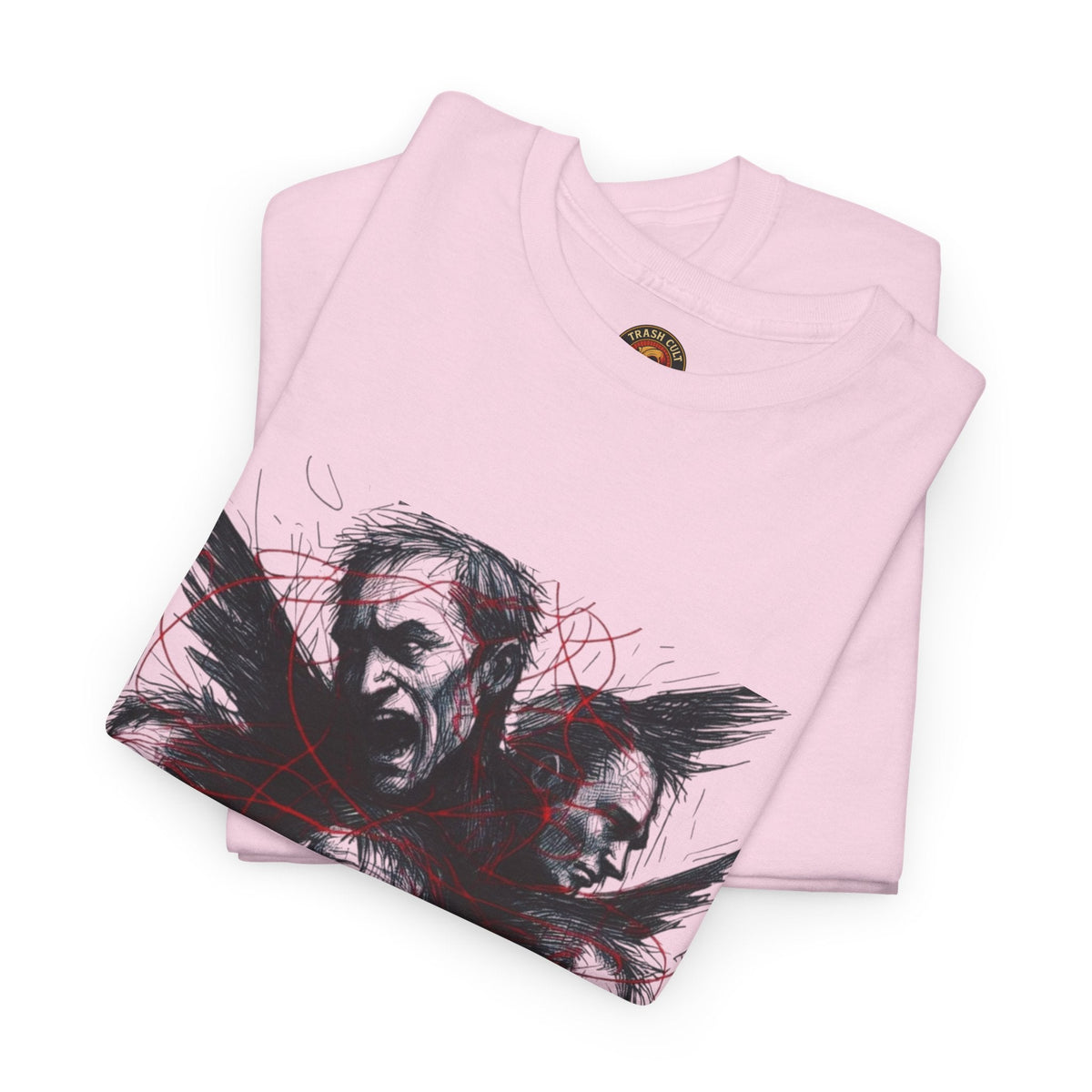 Xian Allen x Trash Cult Shirt – “Loud Inside My Head” | Dark Illustrative Art Tee