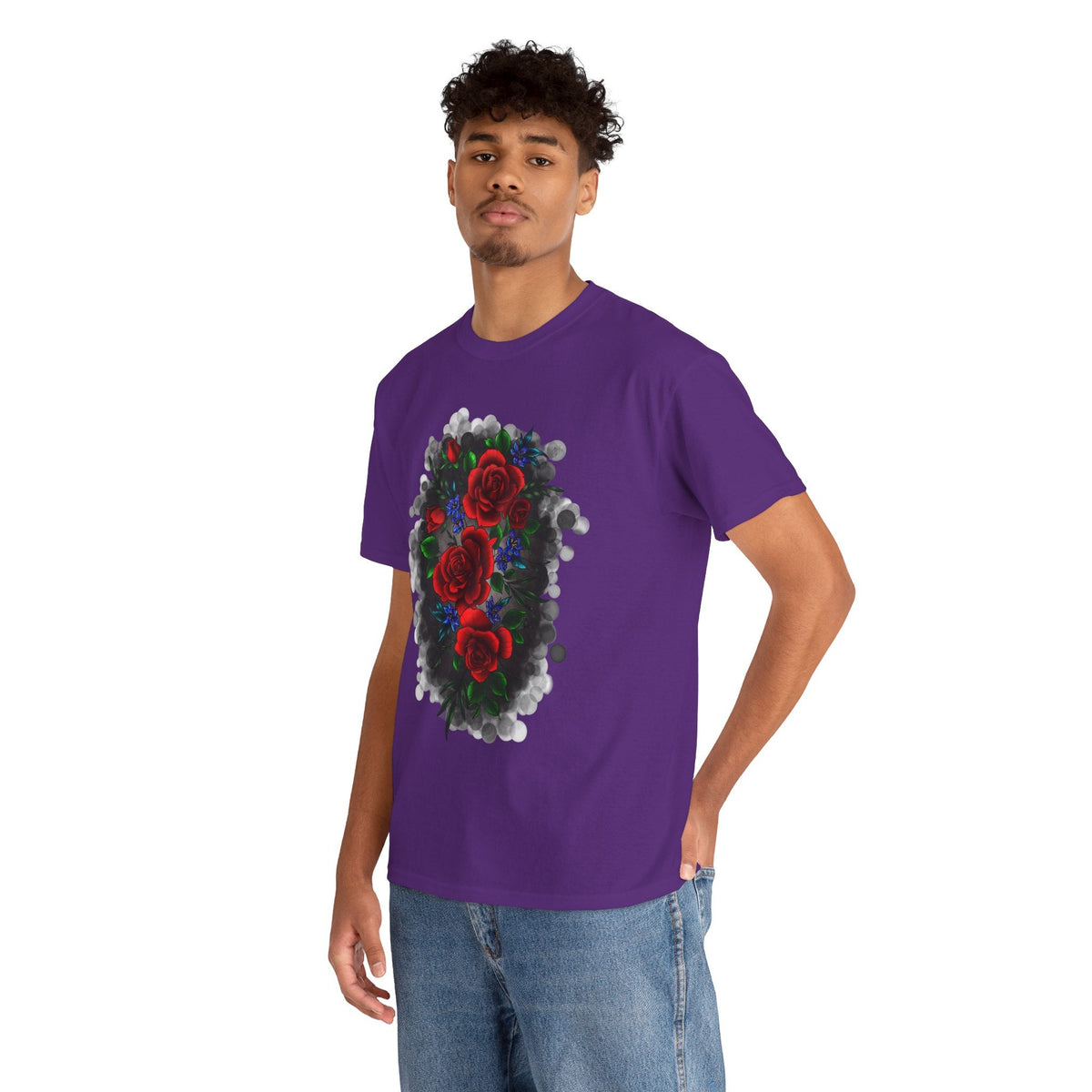 Floral Smoke Tattoo T-Shirt – Lara Davenport x Trash Cult Supply Co. Collab (Gildan 5000)