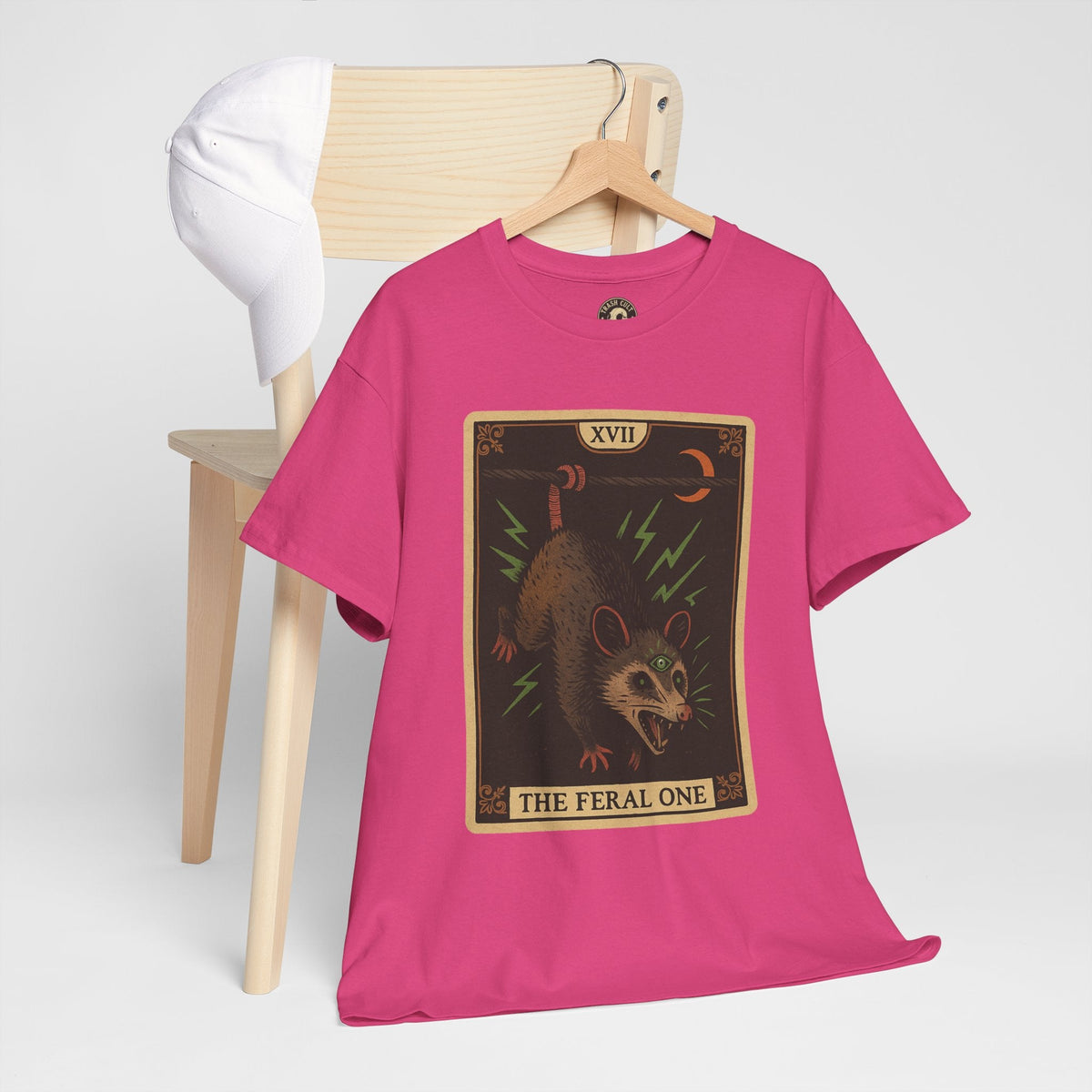 Feral One Graphic Tee - Quirky Unisex T-Shirt, Vintage Inspired, Animal Art, Casual Wear, Gifts for Him/Her
