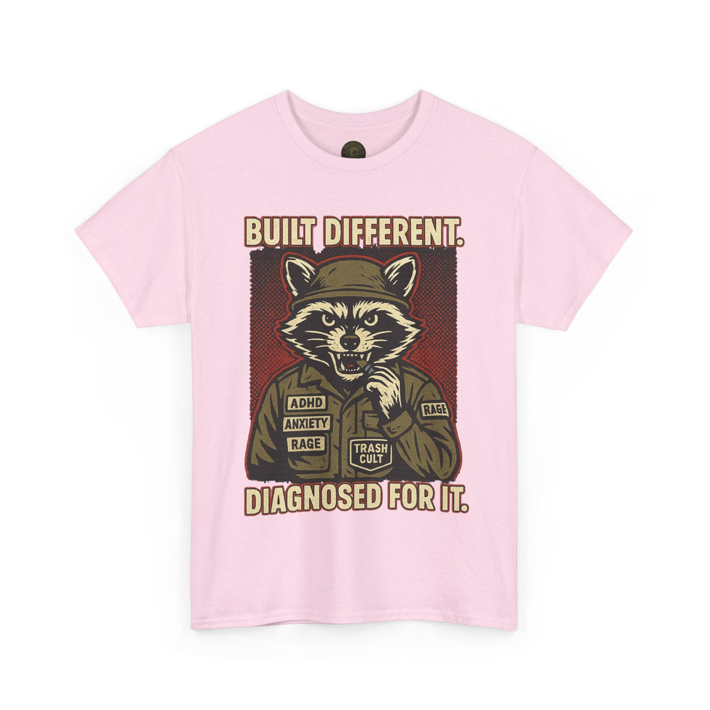 Built Different Diagnosed For It Military Raccoon Shirt – Gildan 5000