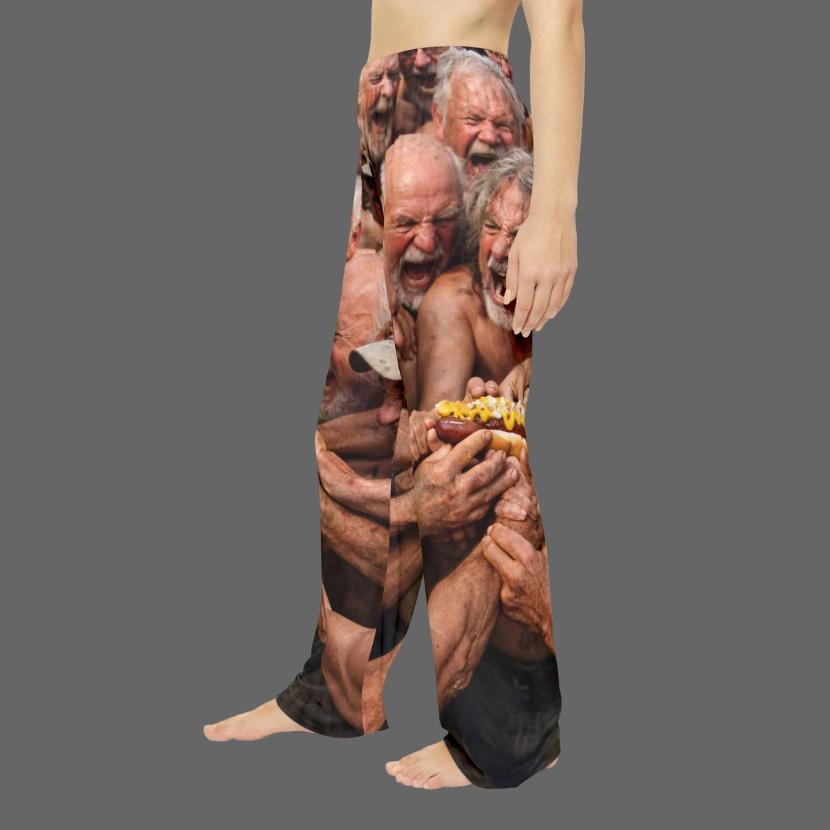 Mustard Madness Pajama Pants – Old Men, One Hot Dog, Zero Dignity