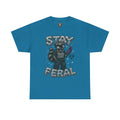 Stay Feral Chrome Raccoon Tee – Y2K Streetwear Trash Cult Shirt