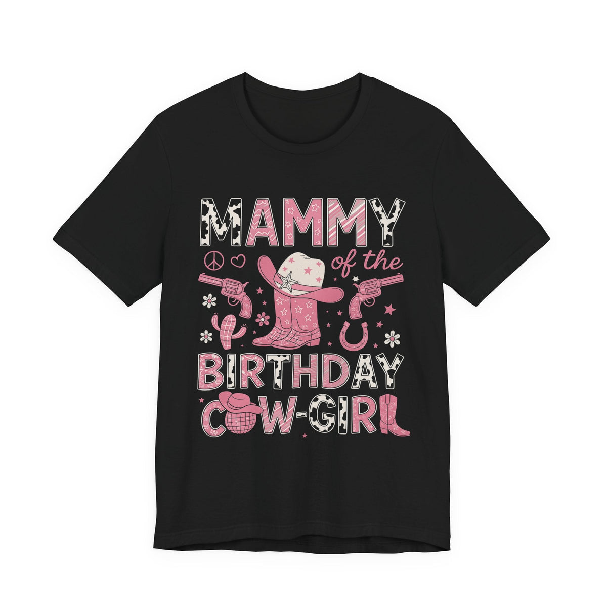 Mammy of the Birthday Cowgirl Tee | Cute Birthday Shirt, Country Style T-Shirt, Western Tee, Gift for Mom, Unisex Casual Top