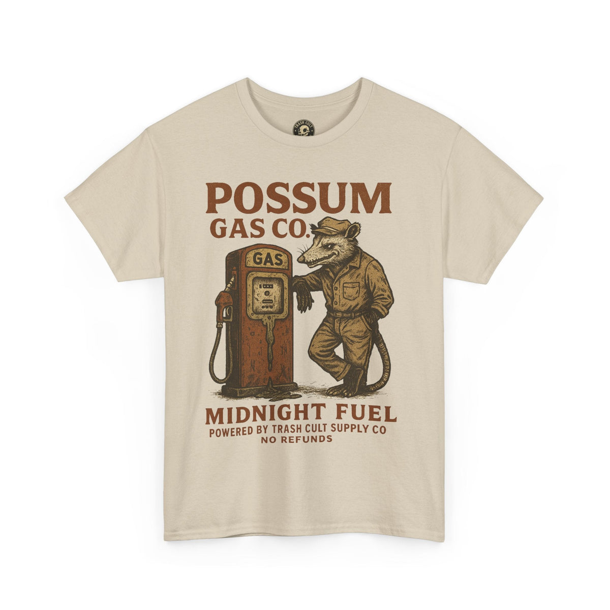 Possum Gas Co. Vintage Feral Mechanic Shirt – Trash Cult Supply Co. – Gildan 5000