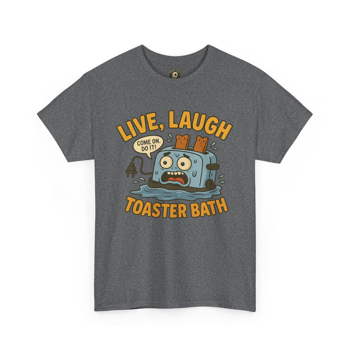Funny Toaster Bath Tee, Humorous Unisex Shirt, Gift for Friends, Lightweight Cotton Tee, Birthday Party Outfit