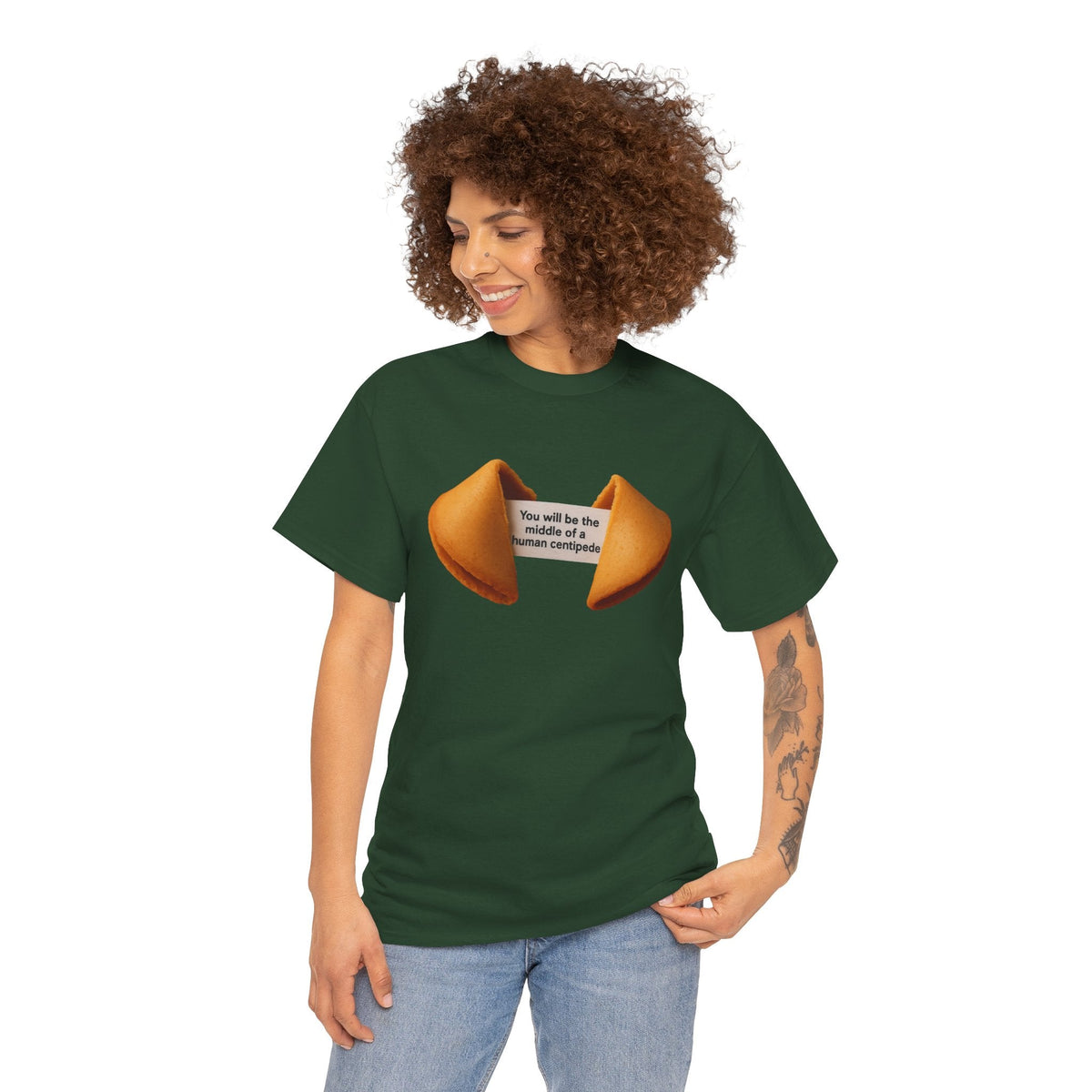 Fortune Cookie Unisex Heavy Cotton Tee - Positive Vibes Shirt