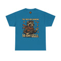 So Am I (Into a Menace) Shirt – Raccoon Transformation Fall Tee – The Trees Are Changing T-Shirt – Fall of Humanity Collection – Trash Cult Supply Co.