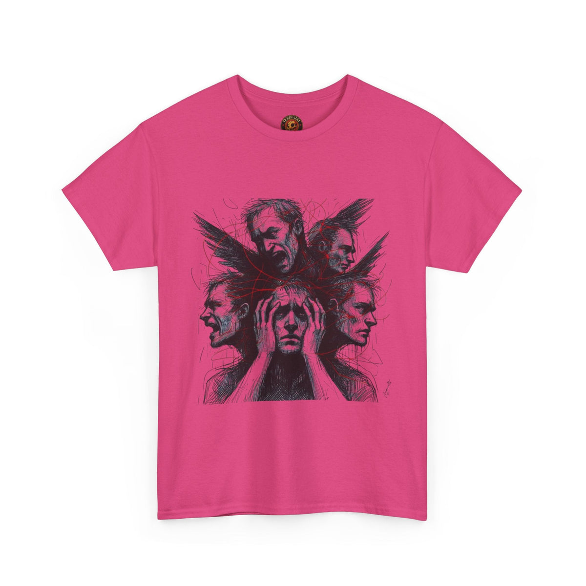 Xian Allen x Trash Cult Shirt – “Loud Inside My Head” | Dark Illustrative Art Tee