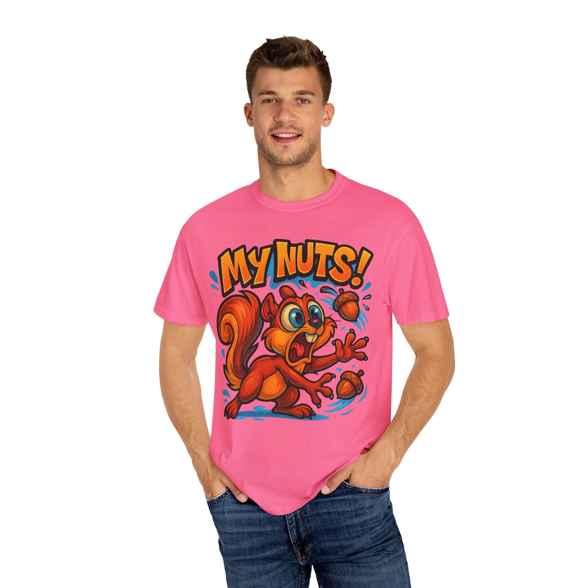 My Nuts! Squirrel Shirt – Funny New School Tattoo Style Tee | Gildan 5000
