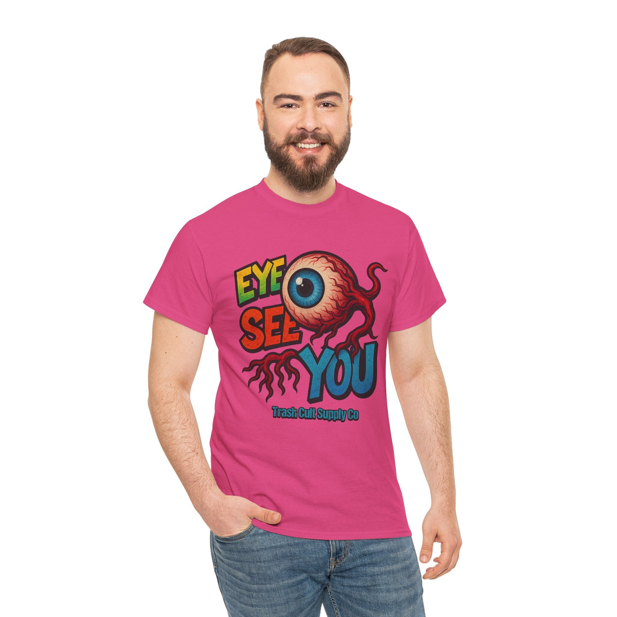 Eye See You Shirt – Creepy Eyeball Graphic Tee – Gildan 5000 Unisex