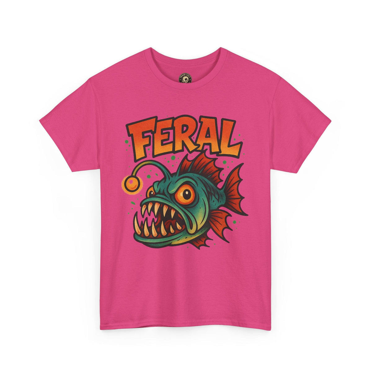 Feral Graphic Tee, Unisex Heavy Cotton Shirt, Edgy Apparel for Art Lovers, Perfect for Gifts and Casual Wear, Streetwear Fashion