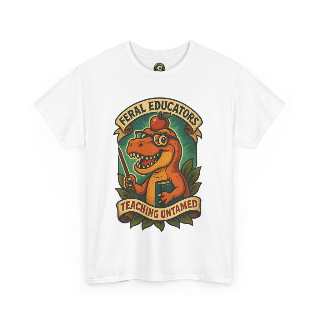 Feral Educators Tee, Fun Teacher Shirt, Unisex Cotton Tee, Gift for Educators, Classroom Apparel, Teacher Appreciation Day