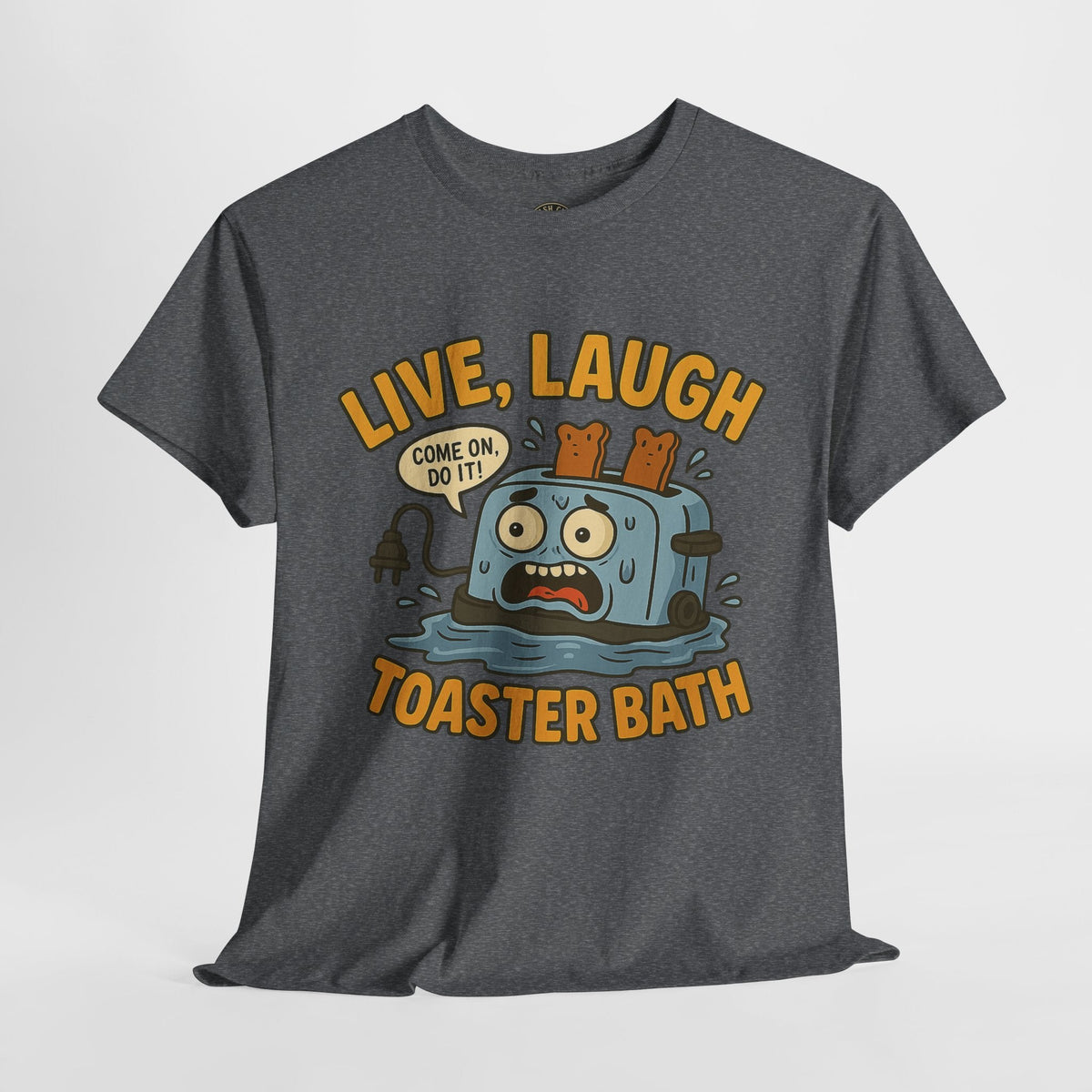 Funny Toaster Bath Tee, Humorous Unisex Shirt, Gift for Friends, Lightweight Cotton Tee, Birthday Party Outfit