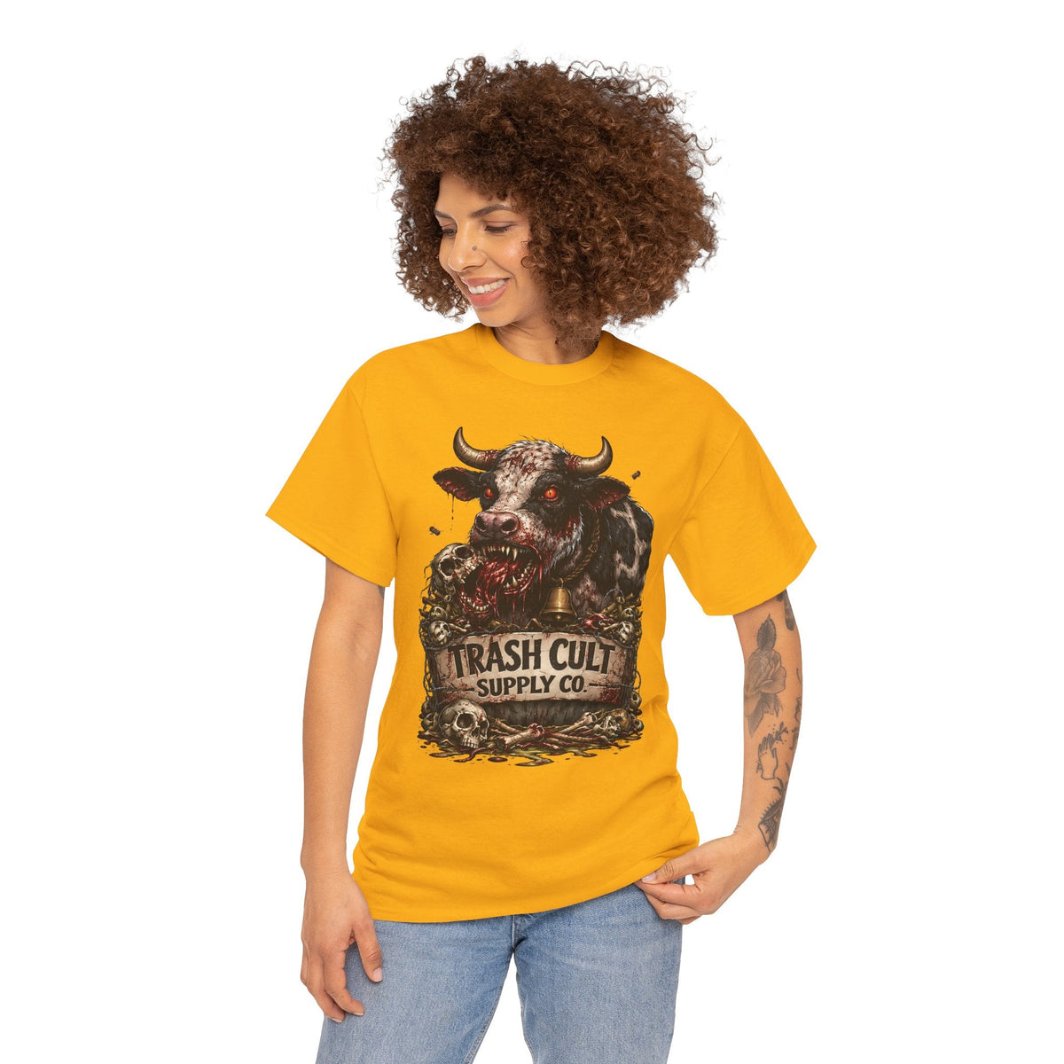 Trash Cult Supply Co. Cow Skull Tee