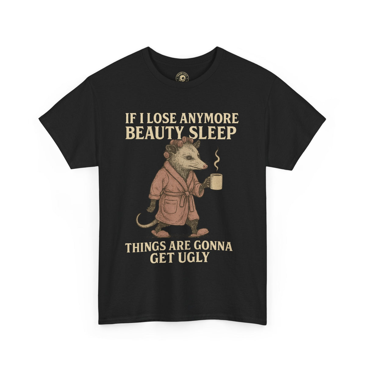 Funny Unisex Heavy Cotton Tee - "If I Lose Anymore Beauty Sleep, Things Are Gonna Get Ugly" - Gift, Sleepwear, Humor, Casual Wear, [...]